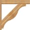 Ekena Millwork Funston Block Rough Sawn Outlooker, Western Red Cedar, 8"W x 46"D x 46"H OUT08X46X46FST05RWR - alternate 3